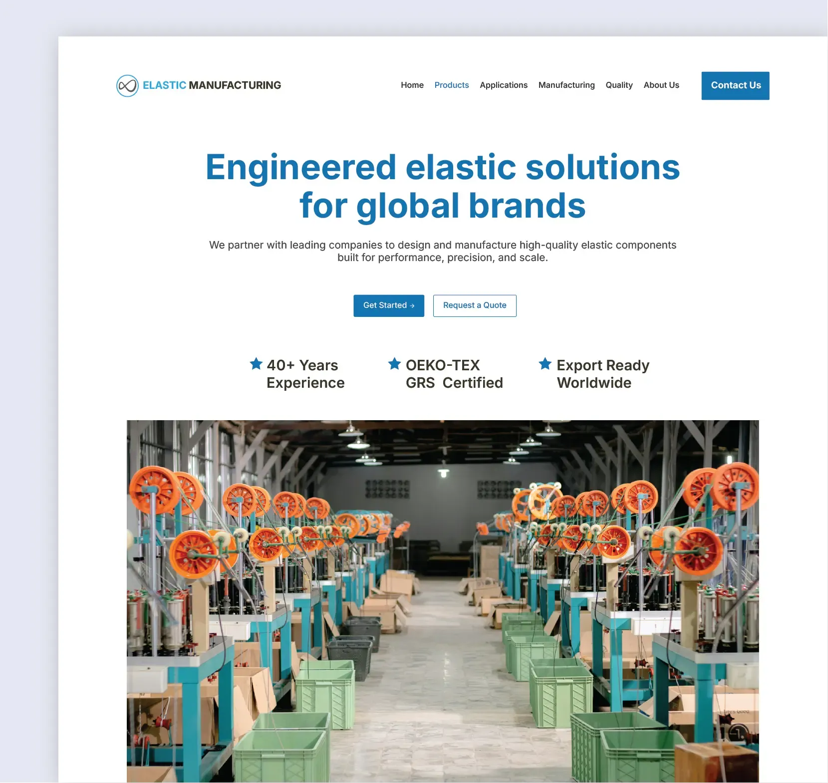 New website design